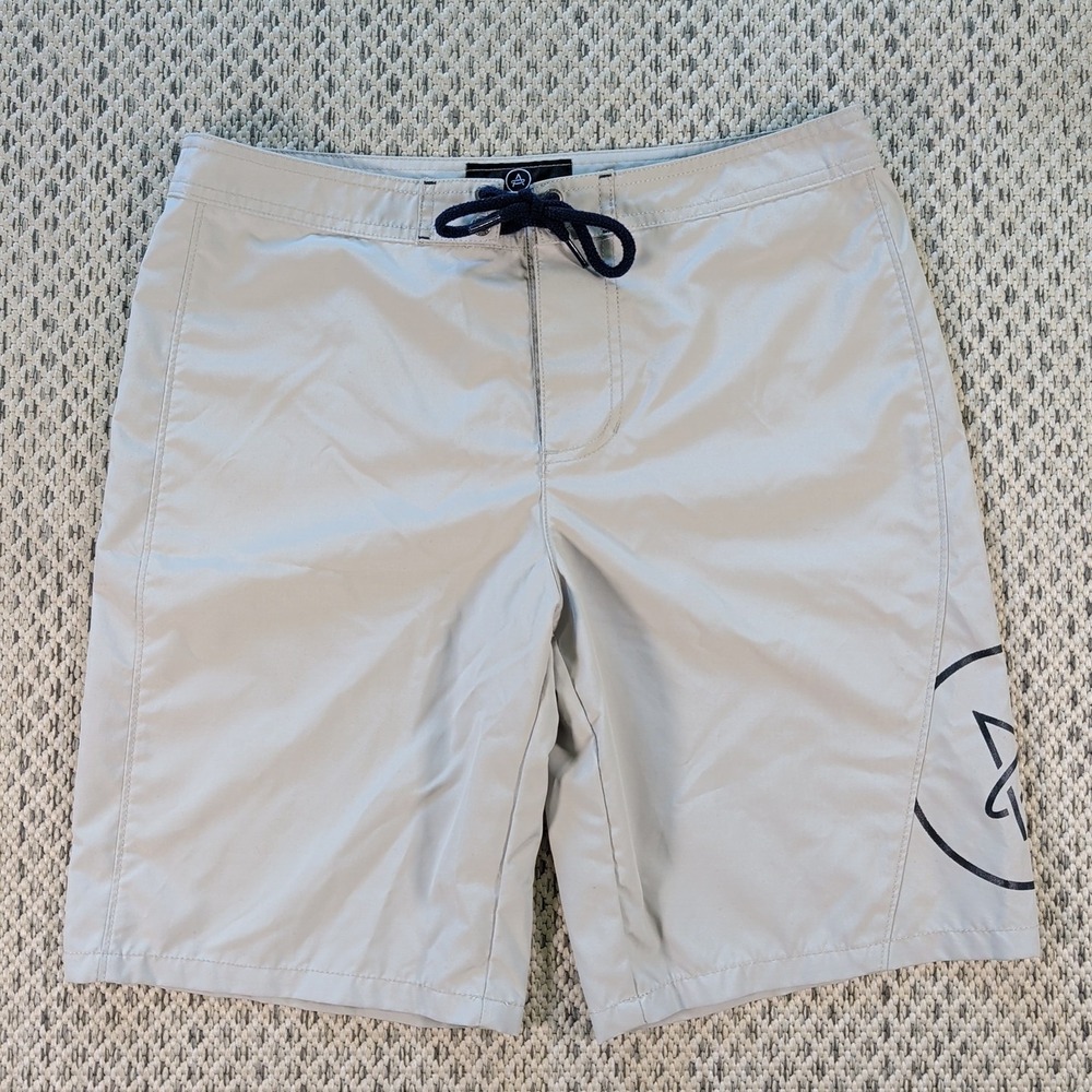 AETHER Desert Tan Coastal Boardshorts Size 30 Hook & Loop Fly Hybrid Submersible